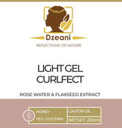 Light weight styling hair gel crafted with naturally nourishing ingredients such as flaxseed extract, rosewater and honey. - Dzeani -