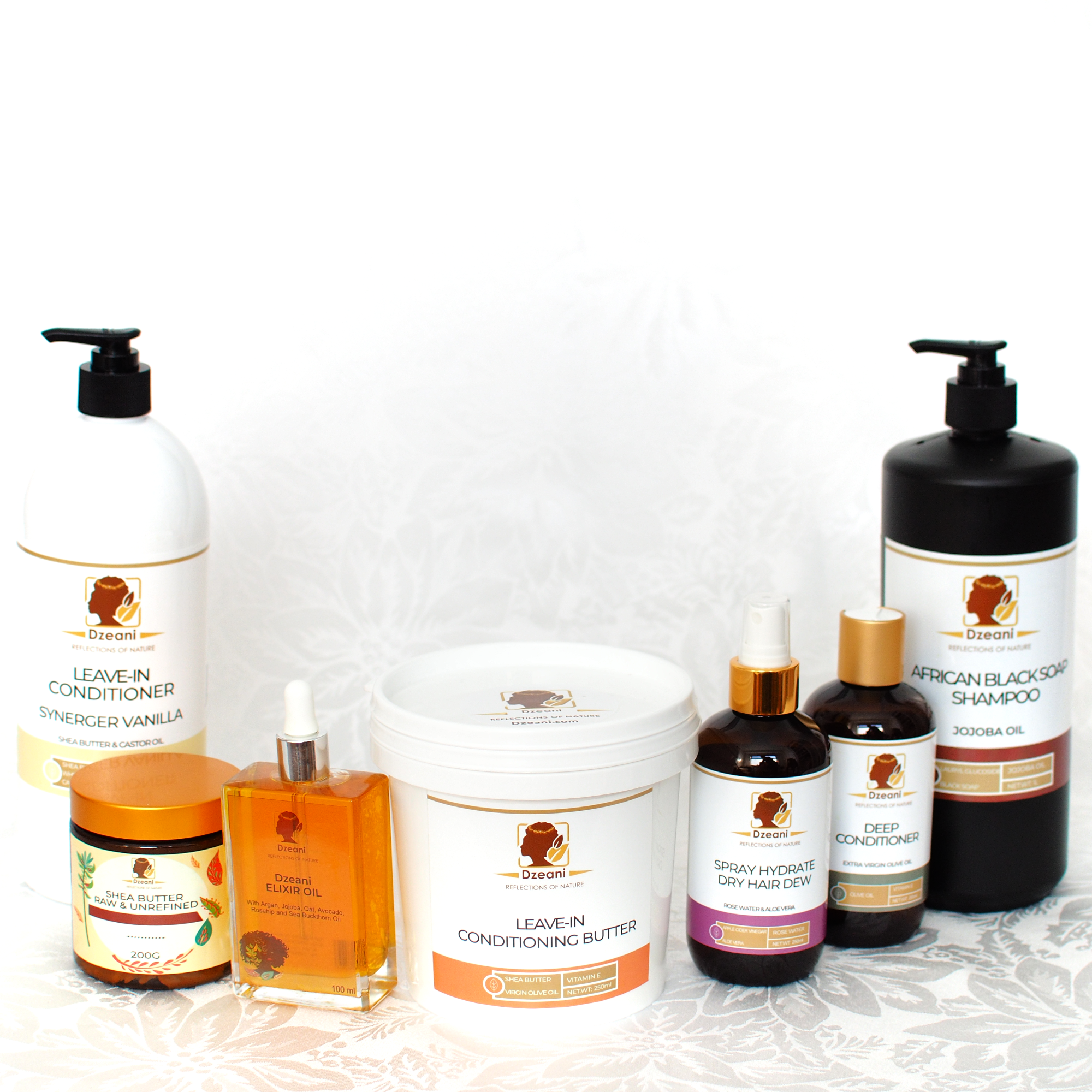 Generous sized products for the all family haircare routine - Dzeani -
