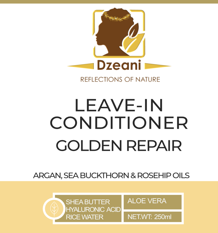 Golden Leave-In Repair Treatment Hyaluronic acid - Dzeani-