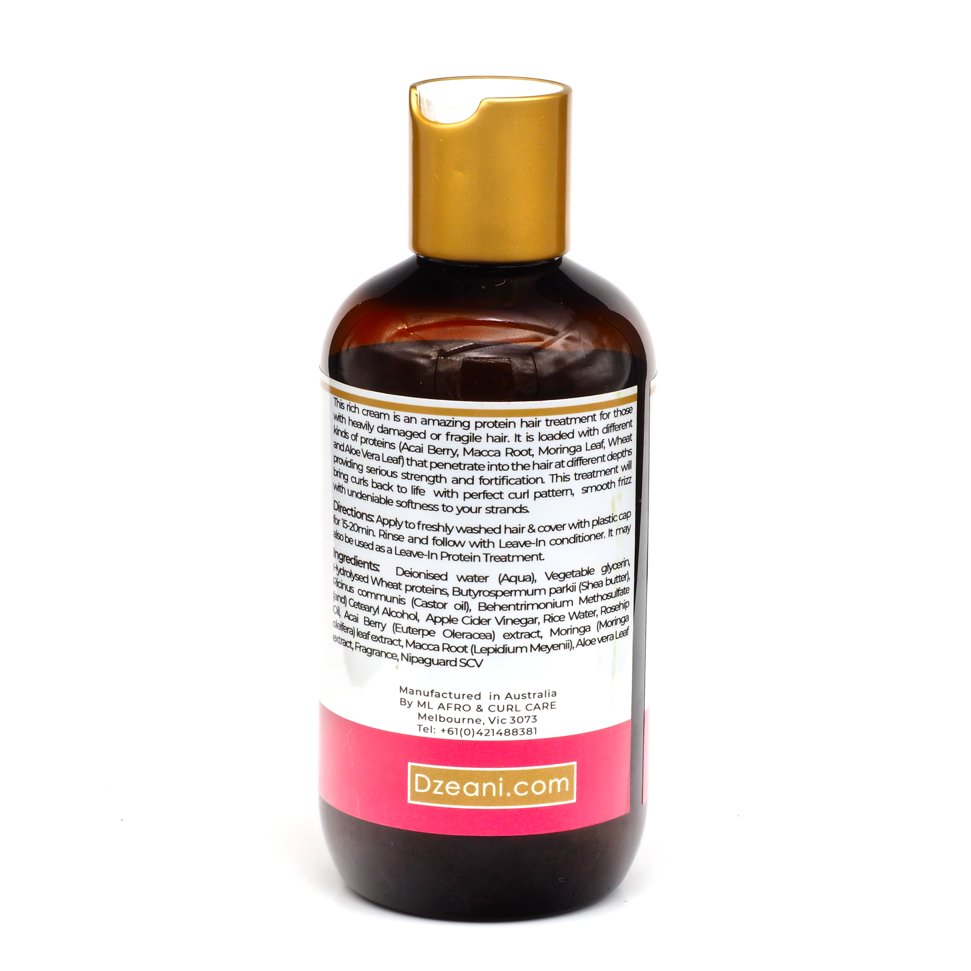 This rich cream is an amazing protein hair treatment from MoistureLover Hair for those with heavily damaged or fragile hair.- Dzeani -