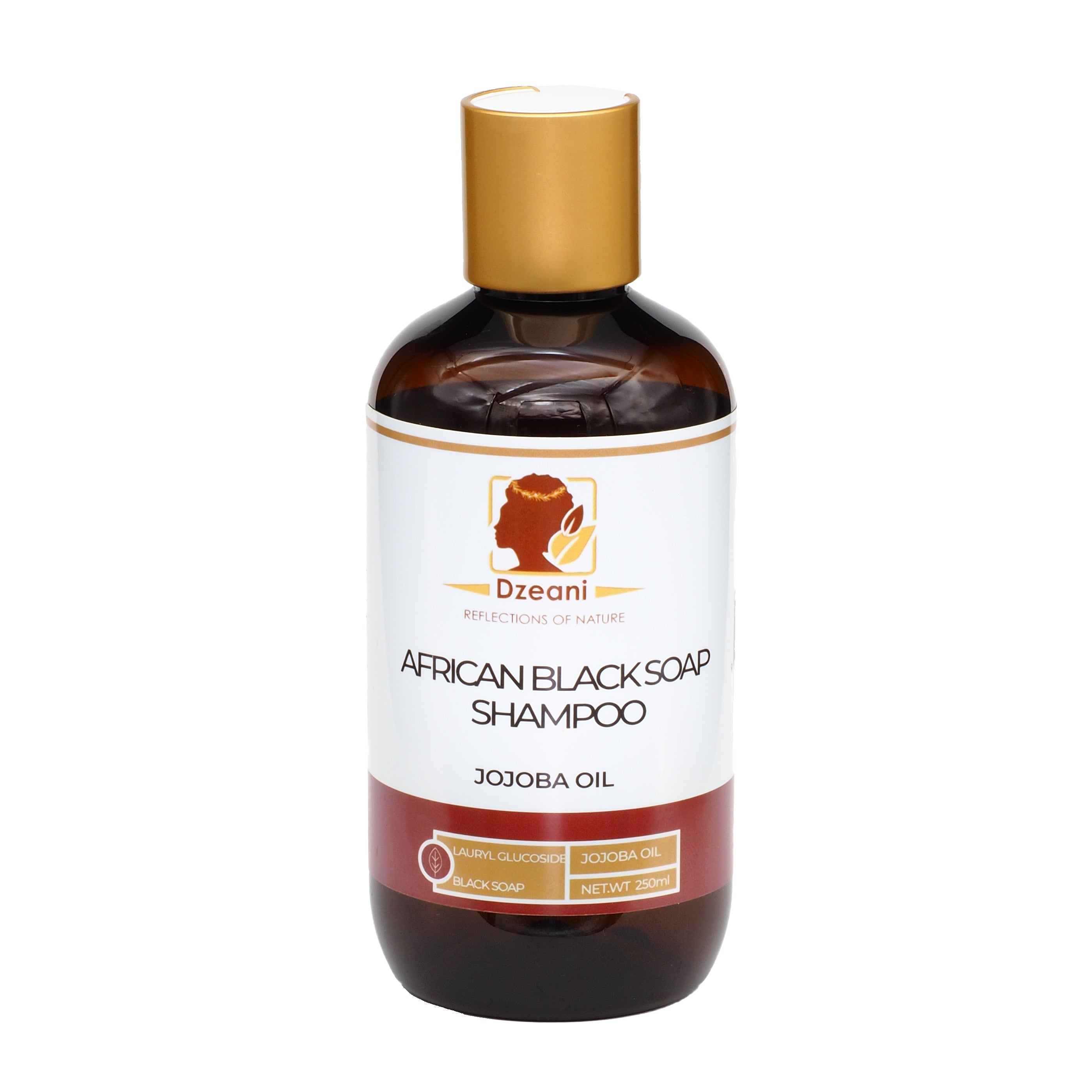By Zeani, this luxuriously rich, creamy African black soap Shampoo revitalises and cleans from root to tip