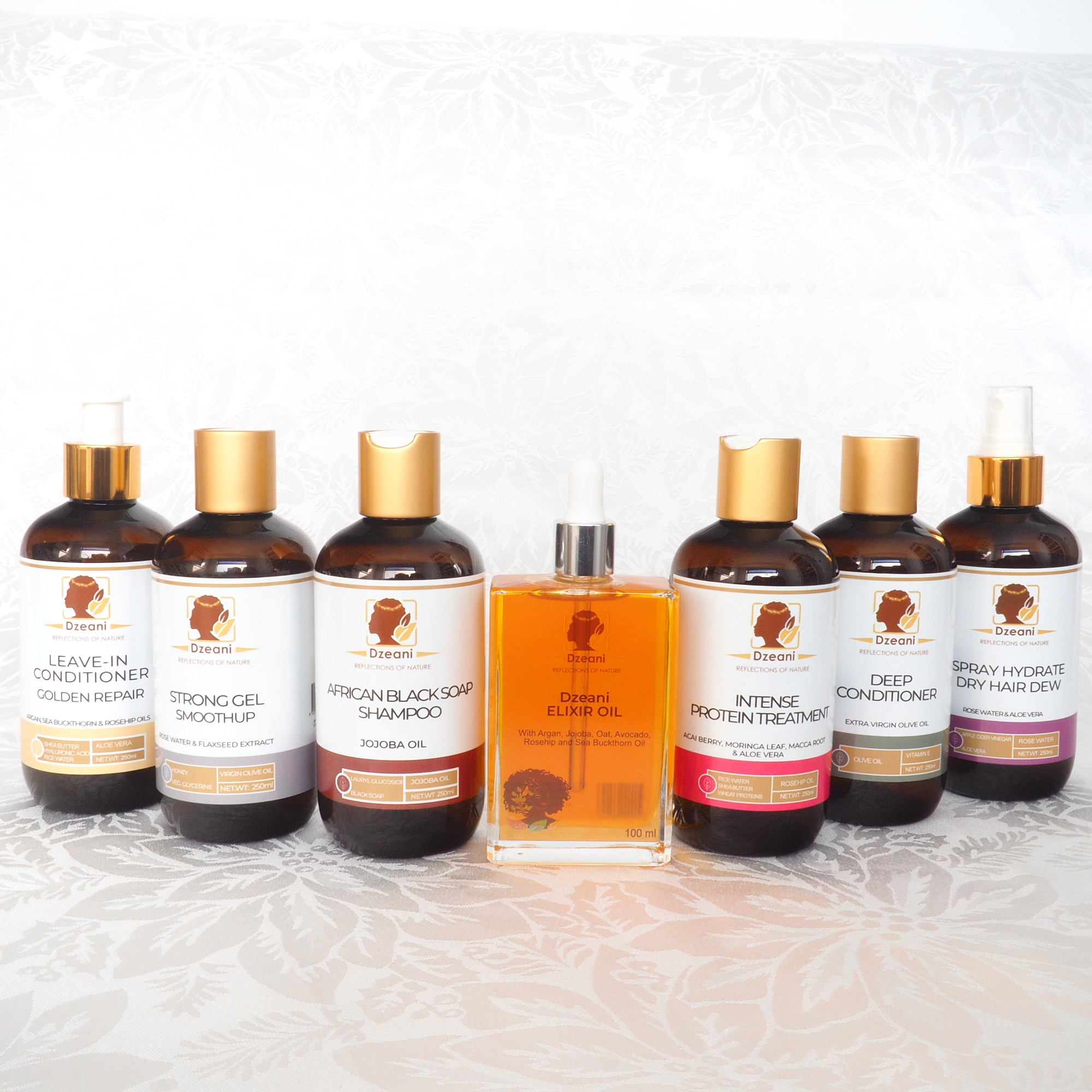 In our Ultimate Hair Care package, we have selected all the products that you will need to cleanse, treat, condition and style your amazing curls - Dzeani -