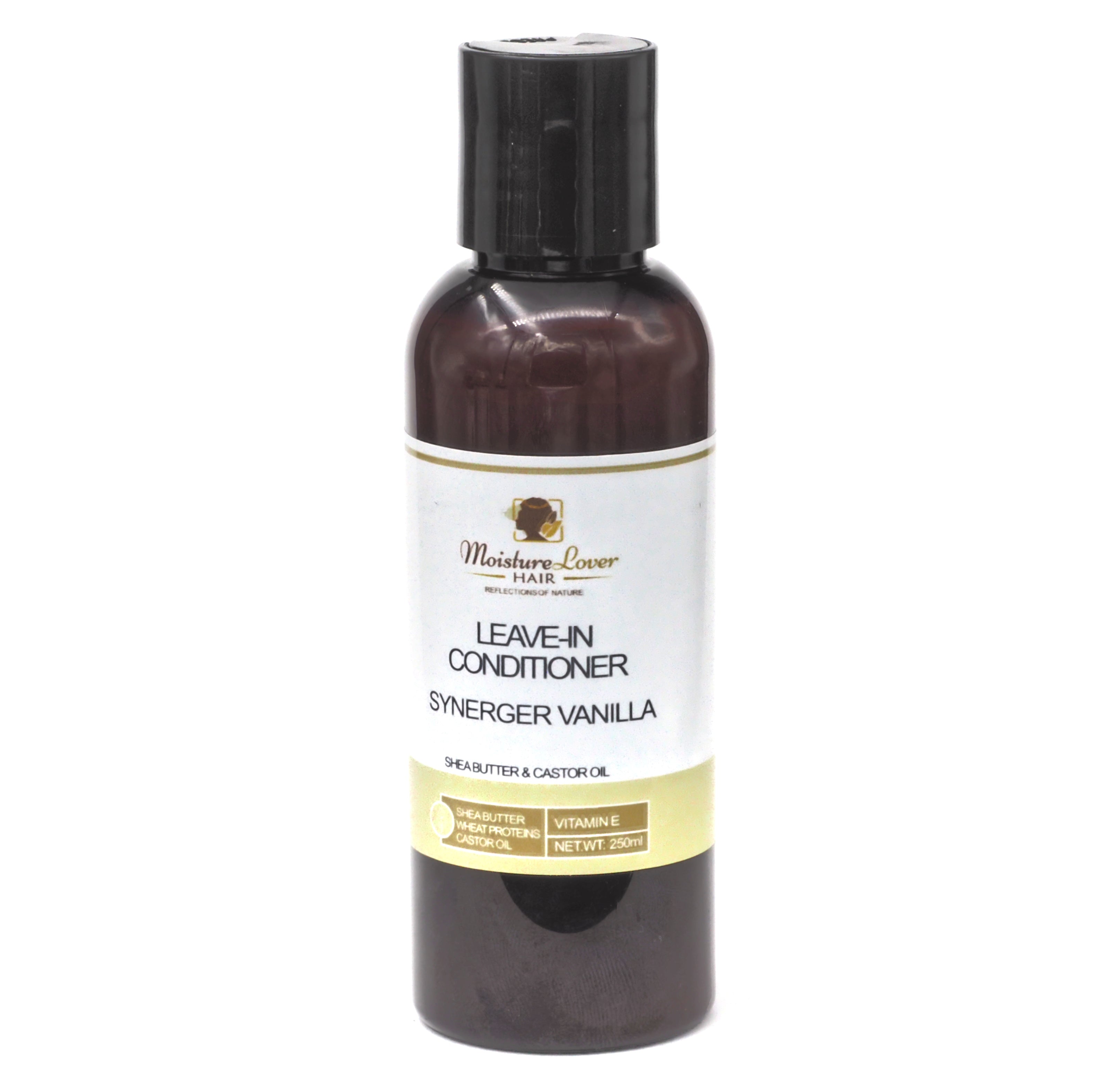 Conditioner is rich in moisturising Shea Butter, Castor Oil and Hydrolyzed Wheat Protein to help nourish, strengthen and repair dry and damaged hair - MoistureLover Hair -
