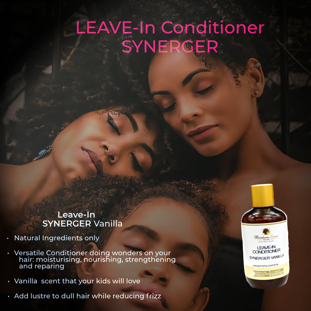 Conditioner is rich in moisturising Shea Butter, Castor Oil and Hydrolyzed Wheat Protein to help nourish, strengthen and repair dry and damaged hair - Dzeani -
