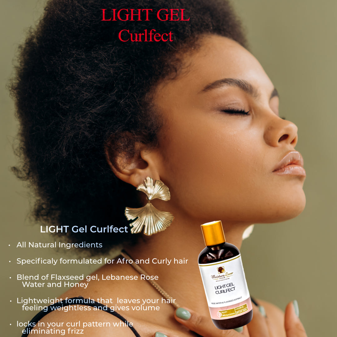 Light weight styling hair gel crafted with naturally nourishing ingredients such as flaxseed extract, rosewater and honey. - Dzeani -