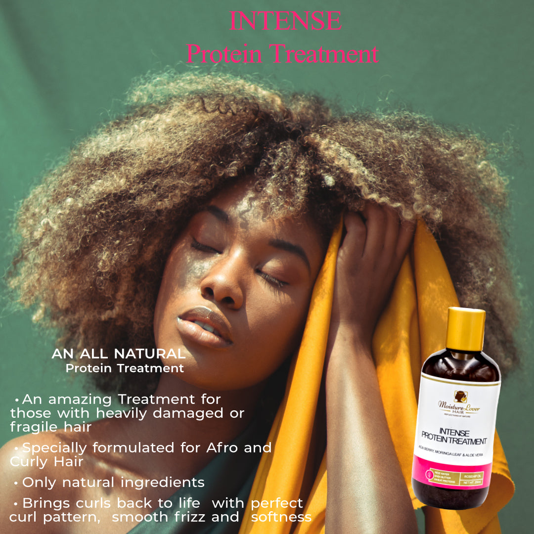 This rich cream is an amazing protein hair treatment from MoistureLover Hair for those with heavily damaged or fragile hair.- Dzeani -