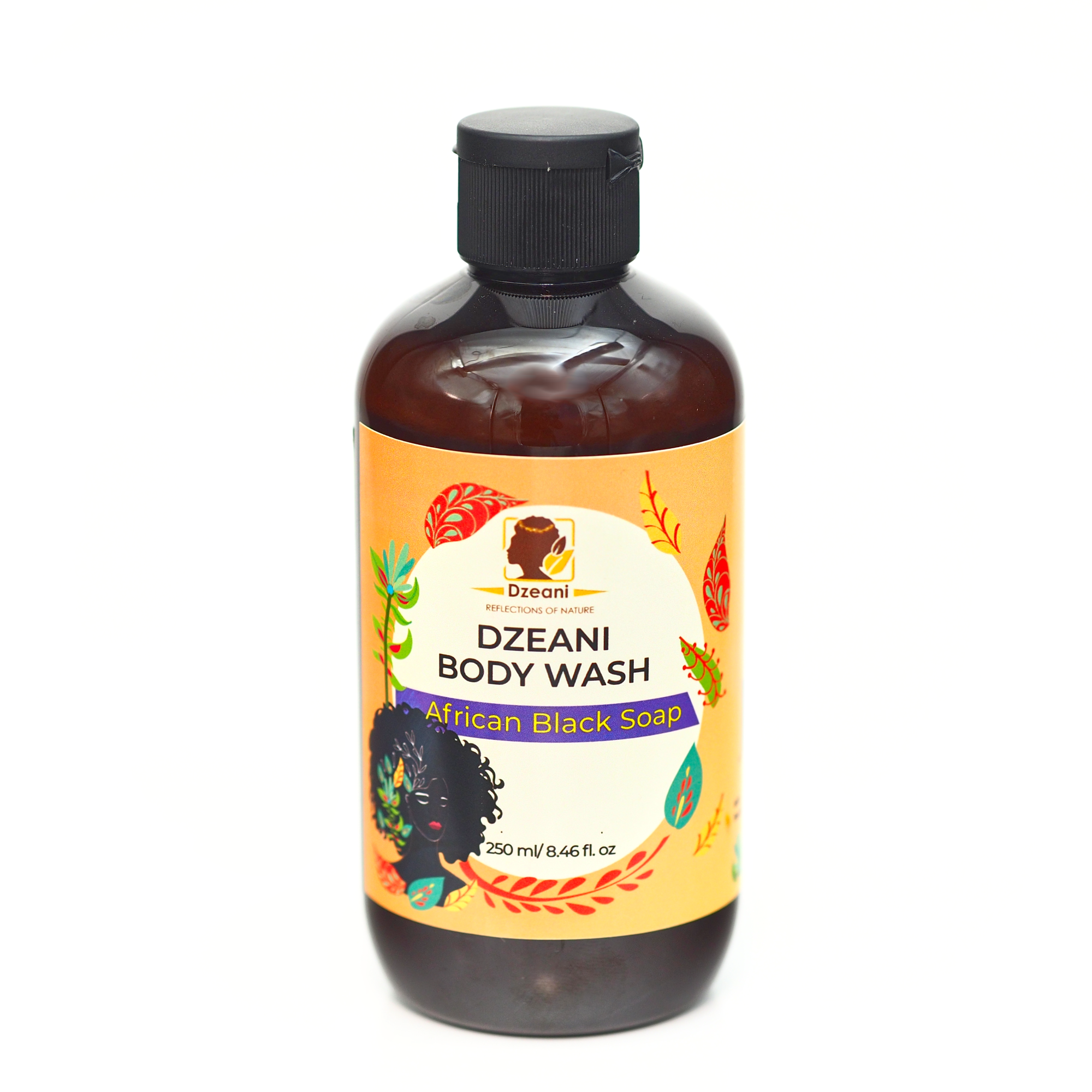 Dzeani's African Black Soap Body Wash is formulated to purify, hydrate, and soothe problem skin