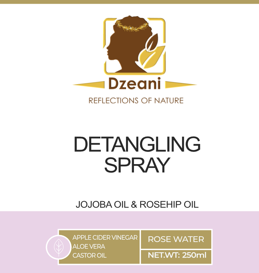 Dzeani Detangling Spray is an efficient detangling mist designed to smoothen, soften and prevent moisture loss, preserving your hair from structural wear and tear- Dzeani-