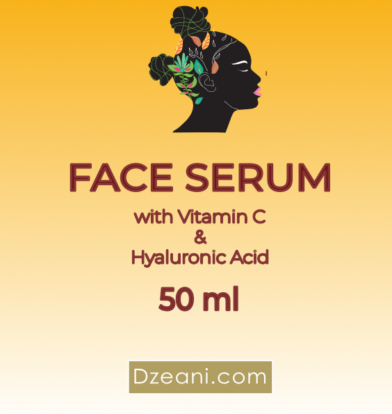 Dzeani Face Serum is formulated with Hyaluronic Acid & Vitamin C, resulting in improved moisture retention for firmer, more plump skin