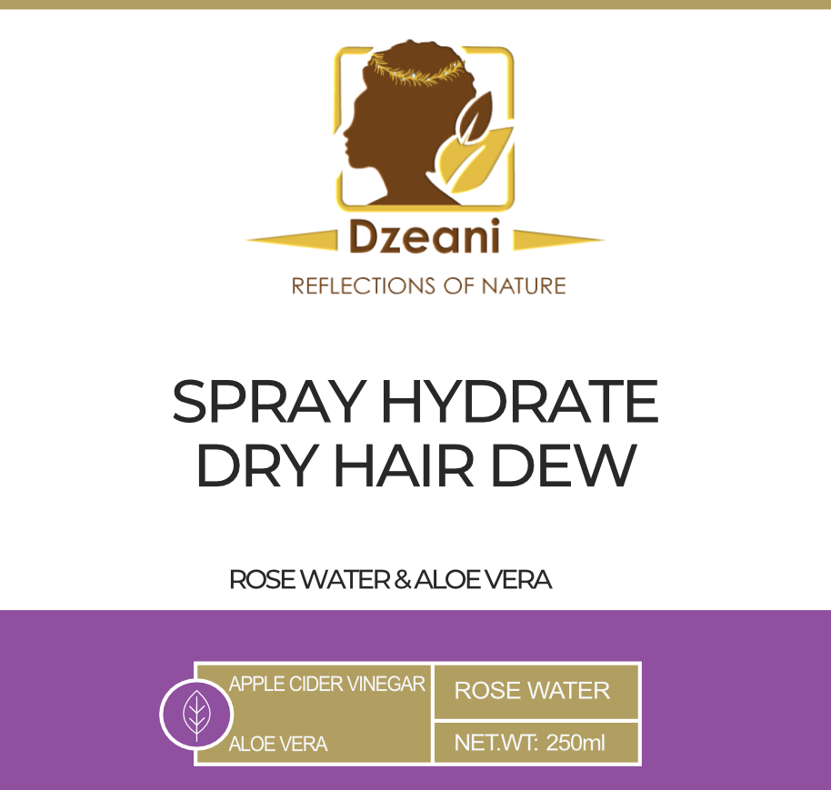 Wake your curls up with a hydrating boost of moisture in this amazing Hair Spay - Dzeani -
