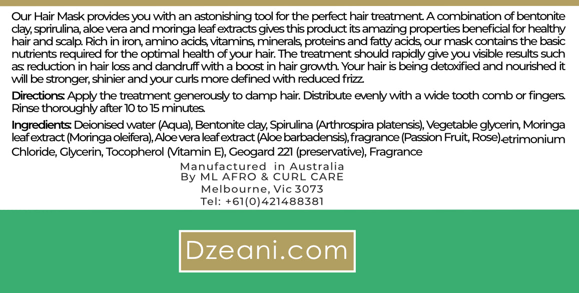 Hair Mask provides you with an astonishing tool for the perfect hair treatment. Dzeani -